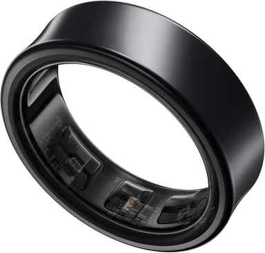 Samsung Galaxy Ring Tamanho 6, Monitor de treino, rastreador de sono, bateria de até 7 dias, Material em titânio - Titânio Preto