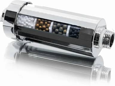 Pure Filter Filtro universal de estágios para chuveiro Cromado, purificador de água para banheiro, remove cloro e flúor, filtro de chuveiro