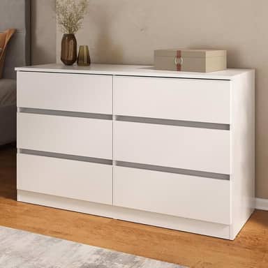 Cômoda com 6 Gavetas 120cm Multimóveis Mp4396 Branco
