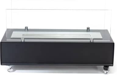 Lareira Ecológica Portátil Preta A Álcool Ou Etanol 60 cm