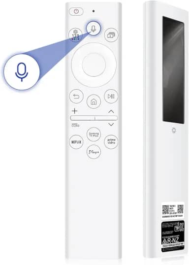 Controle remoto de TV solar BN59-01391A para Samsung Smart TV Frame TV Remote com função de alimentação de célula solar recarregável por voz, adequado para Samsung 2021-2023 Neo QLED The Frame e 4K 8K