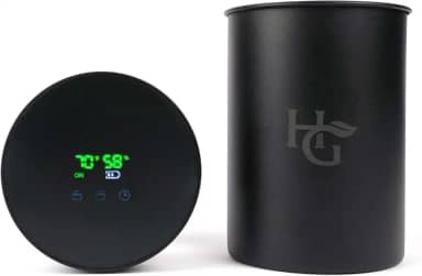 Herb Guard Auto-Cure Smart Jar and Vacuum Seal Curing Jar with Built In Hygrometer (2 Liter) Curing Kit & Child Resistant Container Keeps Herbs and Serving Spices Fresh for Months