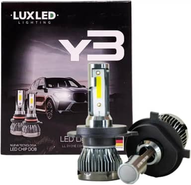 Kit Lâmpada LED Y3, 36W, 6500K, 22000 Lúmens, Luz Branca, 12V, Alta Luminosidade para Farol Automotivo (H16)