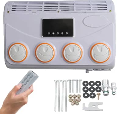 Air Condicionador de Motorhome de 12V/24V, montagem de evaporador de ar condicionado, ar condicionado DC, conjunto de ventiladores de ar condicionado de teto de carro, mini ar condicionado p