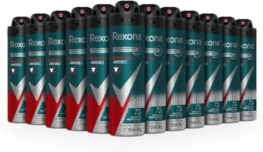 Rexona 12 Unidades Desodorante Antitranspirante Aerosol Antibac + Invisible 150ml