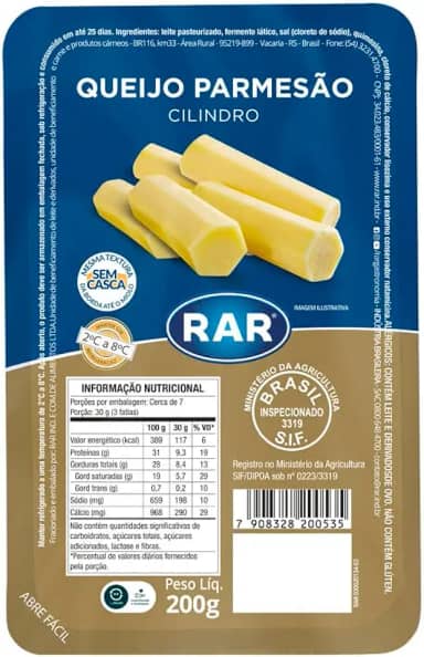 Queijo Parmesão Cilindro 200g