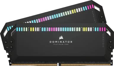 CORSAIR DOMINADOR PLATINUM RGB DDR5 RAM 32GB (2x16GB) 7200MHz CL34 Intel XMP iCUE Memória de Computador Compatível - Preto (CMT32GX5M2X7200C34)