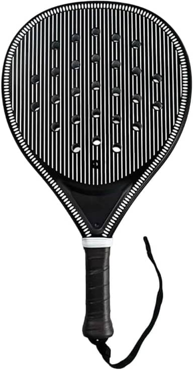 Raquete de tênis padel com enchimento de EVA e alça de pulso, superfície de fibra de carbono, raquete de tênis padel para iniciantes, adultos e