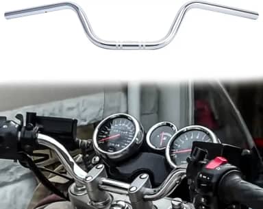 7/8" Motocicleta Drag Bars Guidão 22Mm Guidão Universal para Sportster Xl 883 1200 Cruiser Bobber Custom Chopper Softail Dyna Tour Glide Road Cg125 Chrome