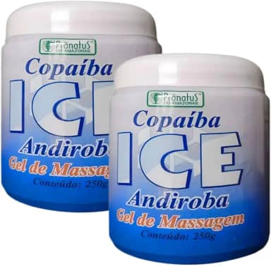 KIT 2 Gel de Massagem Ice Copaíba e Andiroba Dores Musculares Pronatus do Amazonas