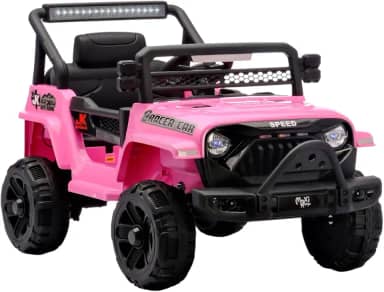 Carrinho Elétrico Infantil Mini Jipe Ride On 12v Maxi Toys (Rosa)