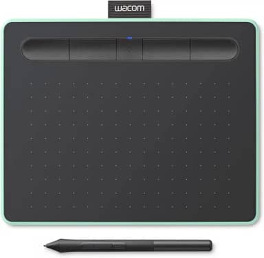 Mesa Digitalizadora Wacom Bluetooth Pequena Intuos Criativa - CTL4100WLE0, Verde e Preta, Pequeno
