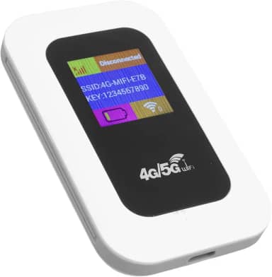 Hotspot WiFi Portátil, Roteador Móvel 4G LTE Internet de 300 Mbps Com Slot para Cartão SIM para Viagens para Casa e até 10 Dispositivos