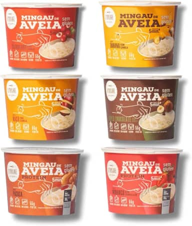 Pack Degustação 6 Unidades Mingau de Aveia (pronto em 05 minutos)