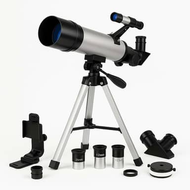 Telescópio Astronômico Profissional com Tripé Estável e Lentes HD | Ideal para Observação da Lua, Estrelas e Planetas
