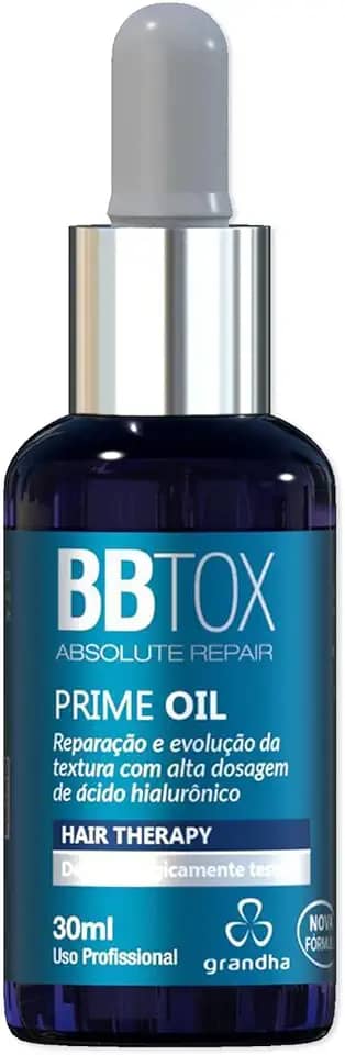 Grandha BBtox Absolute Repair Reparador Capilar Pós Progressiva para Transformação Intensa dos Fios e Renovação Saudável Após Procedimentos Químicos (Prime Oil - 30ml)