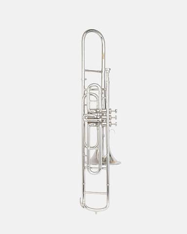 Trombone de 3 válvulas em Bb Pitch – Corpo de latão cromado com bocal e estojo | Trombone de 3 válvulas para estudantes, bandas e profissionais