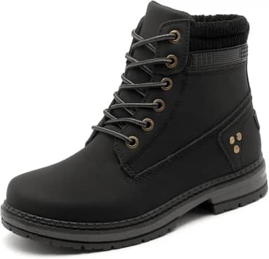 Botas femininas de trabalho – Impermeável para caminhada com cadarço leve e confortável