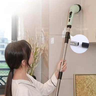 Esfregão Elétrico 9 Em 1 Mop Sem fio Escova De Limpeza Pesada Janela Banheiro e Cozinha Rapida Multiuso 360 Recarregavel Giratoria