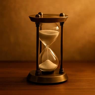 Ampulheta Decorativa de Metal Retro Vintage em Vidro com Areia Pó Suporte Bronze Dourado 17cm Objeto Decorativo para Sala Escritorio Advogado Presente Torre Eiffel