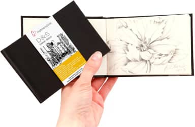 Desenho D&S Sketch Book 140 g/m², preto, 9x12,5cm, paisagem, 30 fls