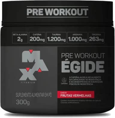 Max Titanium Egide Pre-Workout 300G (Frutas Vermelhas)
