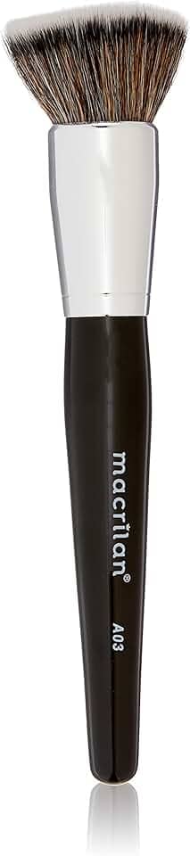 Pincel profissional kabuki reto - Linha A - A03, Macrilan