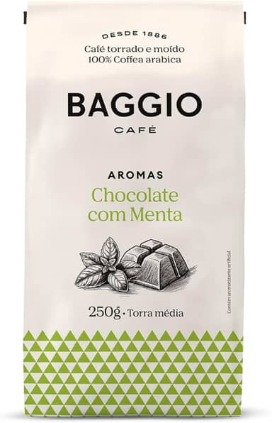 Baggio Café Café Torrado e Moído Aroma de Chocolate com Menta 250g