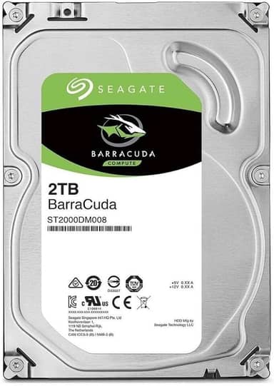 HD Interno Seagate | Barracuda Compute HDD 3, 5 | Prata | 2TB | ST2000DM008 Seagate, HD interno, Prata