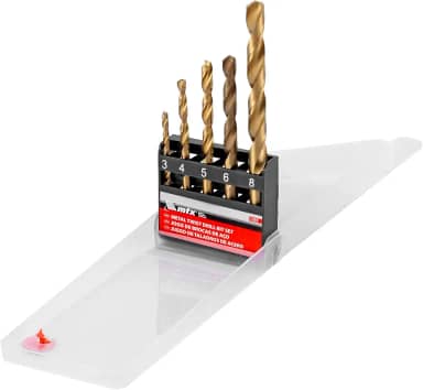 Mtx Jogo De Brocas De Aço Rapido Para Metal 3 4 5 6 8 Mm