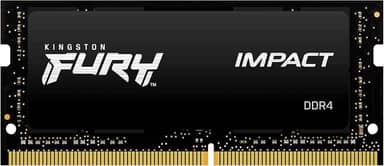 KF432S20IB/8 - Memória 8GB SODIMM DDR4 3200Mhz FURY Impact 1,35V 1Rx8 260 pinos para notebook, Preto