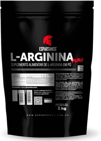 L-Arginina em Pó - 100% Pura - Espartanos (1kg)