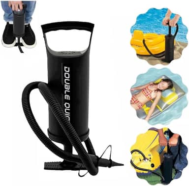 Bomba De Ar Manual Portátil P/Encher Piscina Boia Colchao