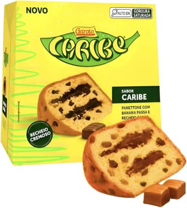Panetone Chocotone Caribe Gourmet Trufado Releitura Chocolate E Banana