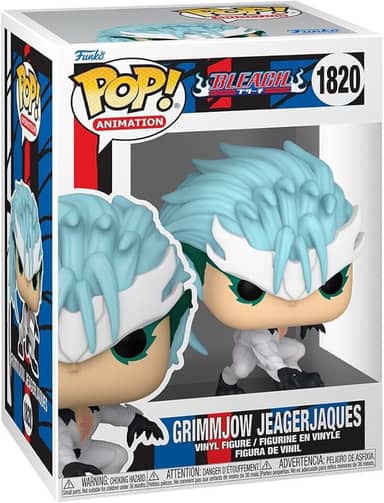 Funko Pop Animation: Bleach - Grimmjow Jaegerjaquez Jeagerjaques - 1/6 Odds for Rare Chase Variant - (Glow in The Dark), (Styles May Vary) - Collectable Vinyl Figure - Gift Idea - Anime Fans