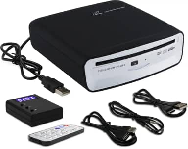 ASENCH Cd Player Portátil Para Carro, Usb Externo Para Carro, Cd Dvd Player Portátil Universal Para Carro, Estéreo, Tv, Mac, Laptops, Desktops, Pc Com Porta Usb Plug And Play, Porta Aux