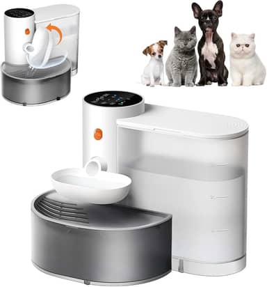 Beberouro sem Fios para Gatos, sem Filtro,Grande Capacidade de 3.5L Dispensador de água Automático Recarregável para Gatos e Cães Pequenos