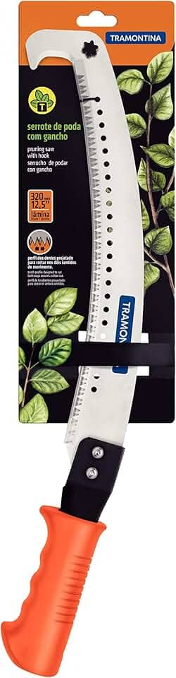 Tramontina Serrote de Poda com Gancho 12,5"/ 320 mm em Aço com Empunhadura Emborrachada