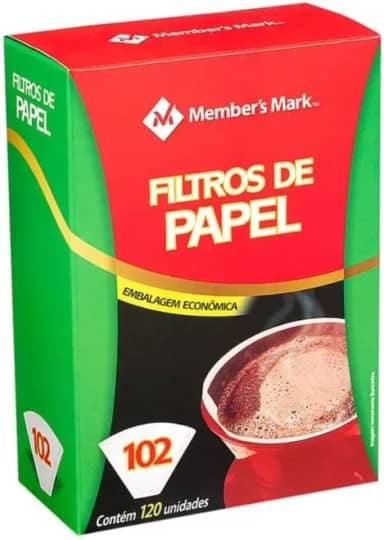 Filtro de Papel 102 Member's Mark Caixa com 120 Unidades (102)