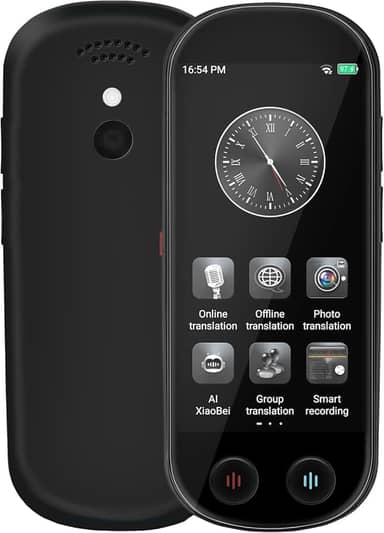 Dispositivo tradutor - Tradutor de idioma Ai em tempo real atualizado com mais de 150 idiomas, dispositivo de tradução bidirecional instantânea, tradução de entrada de foto de gravação offline para