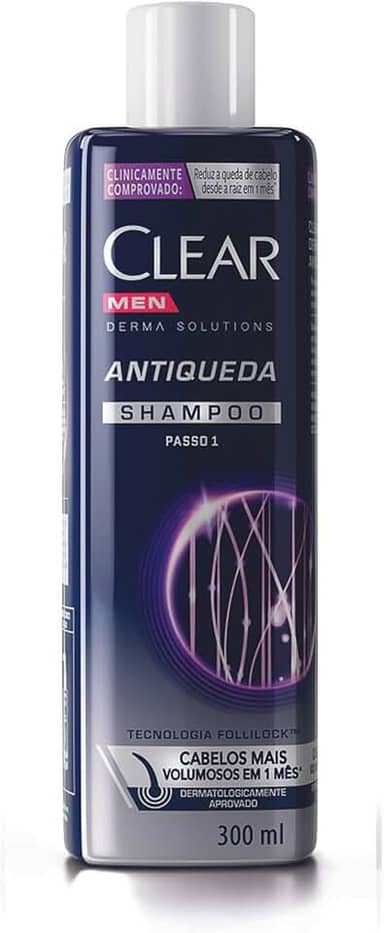 Clear Shampoo Antiqueda Men Derma Solutions 300Ml