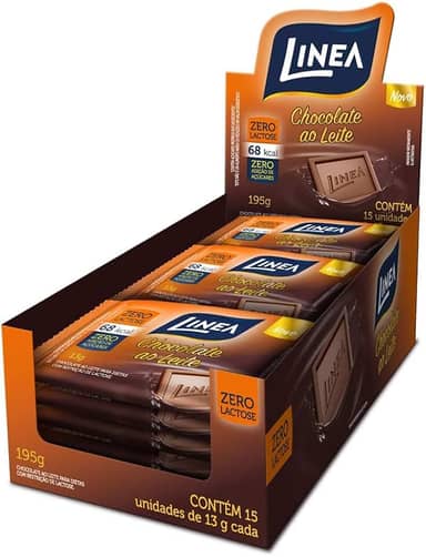 Linea Mini Chocolate Ao Leite Zero Lactose 13G 15 Unidades