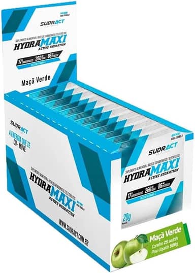 Sudract Hydramaxi Isotônico Em Pó - 25 Sachês 20G Maçã Verde - Nutrition