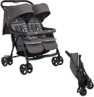 Joie, Carrinho Aire Twin Dark Pewter, Cinza