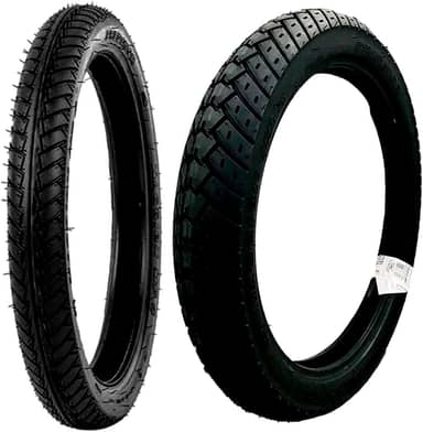 2 Pneus Dianteiro e Traseiro Maggion Cg Titan 125 150 Fan 160 Ybr - C/Câmara