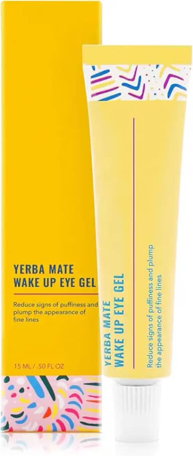 Gel Wake up Eye, creme clareador para olhos com cafeína para olheiras hidratar, minimizar o inchaço, 0,5 ml