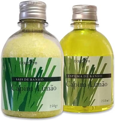 Sais De Banho E Espuma Para Banheira Capim Limão