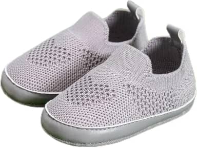 Tênis para bebês meninos e meninas com sola macia, antiderrapante, leve, pré-andador para berço