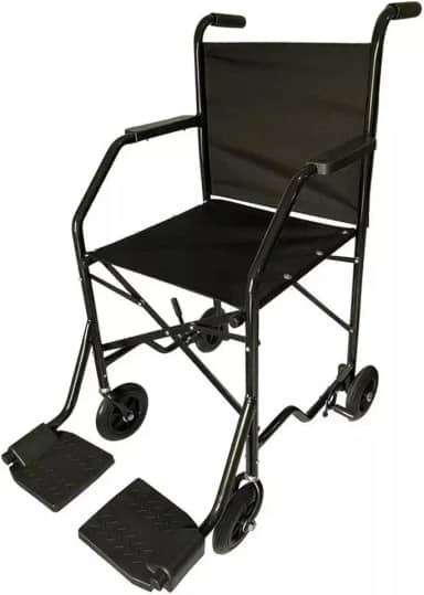 Genérico Cadeira de Rodas Barata 4 Rodas Pequena Preta