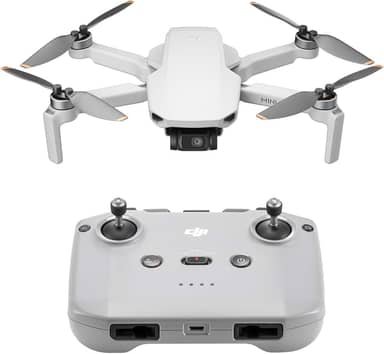 DJI Mini drone 4K, com câmera UHD 4K para adultos, menos de 249 g, estabilização de suspensão cardan de 3 eixos, transmissão de vídeo de 10 km, retorno automático, resistência ao vento, 1 bateria para